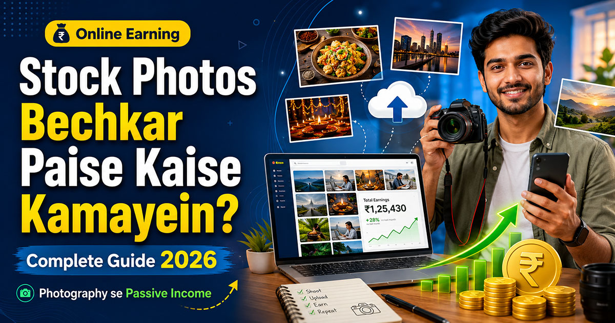 Stock Photos Bechkar Paise Kaise Kamayein? Complete Guide 2026