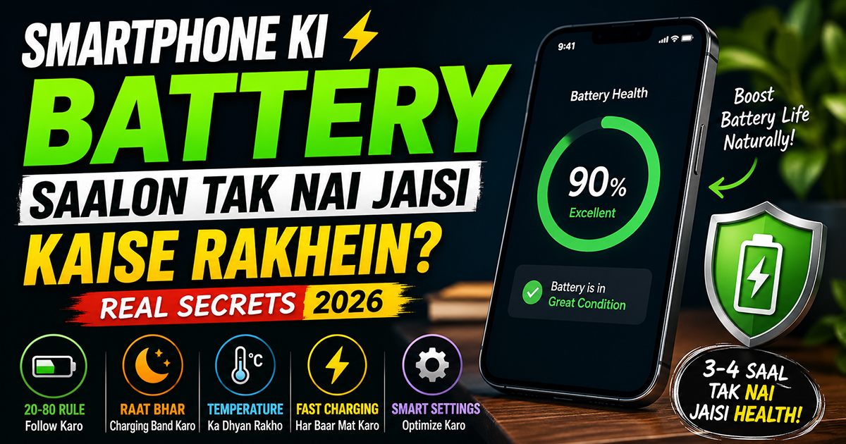 Smartphone Ki Battery Saalon Tak Nai Jaisi Kaise Rakhein? Real Secrets
